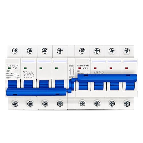 Disjoncteur de transfert manuel 4P MTS triphasé 20A MCB pour inverseur de source 50Hz