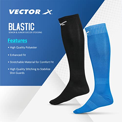 Image of Vector X Blastic Stockings | Polyester Stretchable Material | Knee Length | Unisex | Pack of 2 Pair