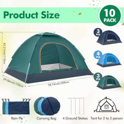 Woanger 10/16 Pack Bulk 2 Person Homeless Tent - Image 3