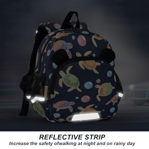 Cute Sea Turtle Toddler Backpack for Girls Boys,Preschool Kindergarten Backpack Kids Backpacks for Girls B04042184