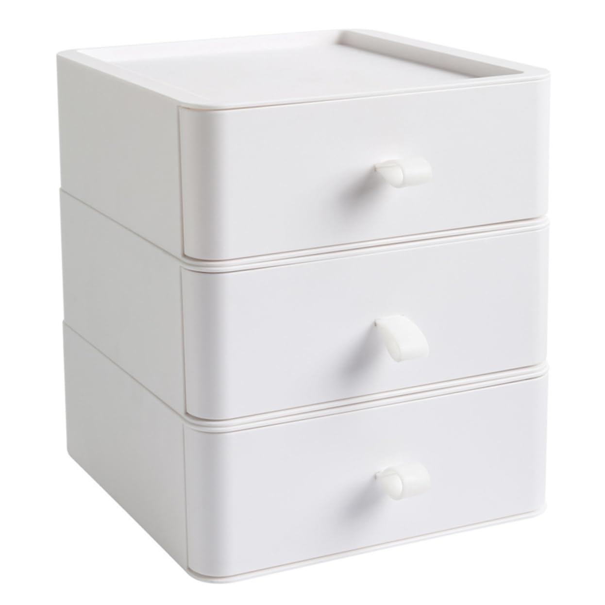 Boîte de Rangement de Bureau à Tiroirs, Trois Compartiments