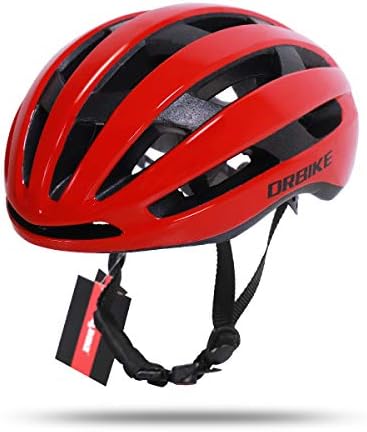 DRBIKE Bicycle Helmet for Men, Women & Youth - Ptraligerformance & Safety w/Active Ventilation, Lightweight PC+EPS Cycling Helmet with Adjustable Straps & Dial, Cycling Helmet for Adult, RED