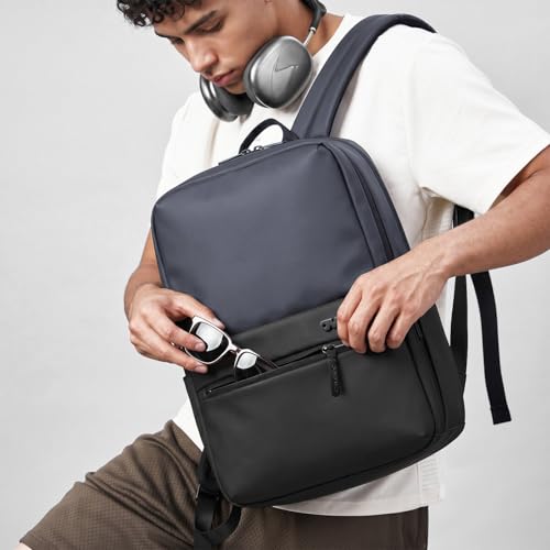 Image of OMW 35L Laptop Backpack for Men & Women | 5 Year Warranty | Fits 16 Inch Laptop |180 Flat Open Tech Compartment | MotionWeave Fabric & Vegan Leather | Travel Office & College Bag (TEXEL)