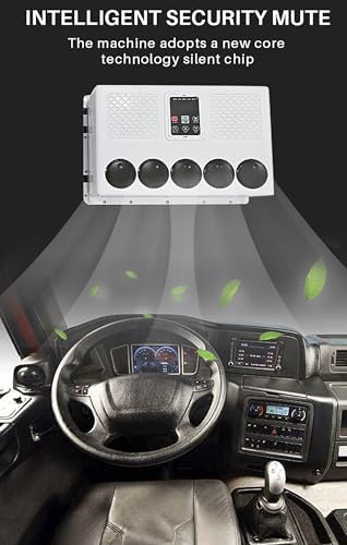 12V RV Air Conditioner - 6500BTU Mini Split A/C with 360° Adjustable Airflow, Energy-Efficient DC Cooling for RVs, Campers & Trucks - Ideal Caravan Climate Control Solution