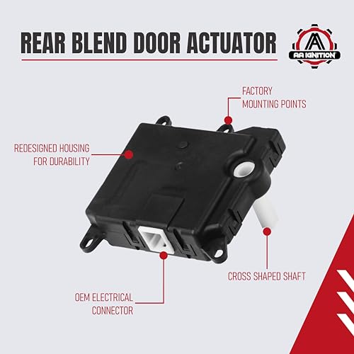 Image of HVAC Air Blend Door Actuator Rear - 604-213, 1L2Z19E616BA, YH-1743 - Compatible with Ford, Lincoln & Mercury SUVs - Expedition, Explorer, Navigator, Mountaineer & Aviator - Mode Temperature Control