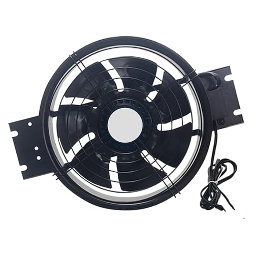 GLETSF Ventilador Axial De 10" con Rotor Exterior, Potente Ventilador De Cocina con 7 Aspas, Silencioso, con Enchufe, 100 W-10 Inches-One Size