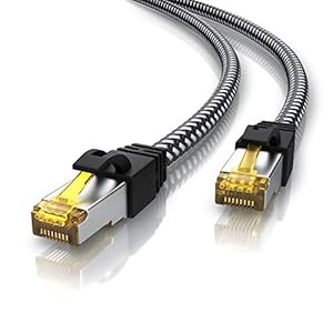 Primewire 0,25m Cat 7 Baumwollmantel Netzwerkkabel