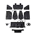 INJORA RC Car Body Shell 313mm Wheelbase Car Shell Kit Wrangler Body Shell for 1/10 RC Crawler Axial SCX10 SCX10 II 90046 90047 (White)