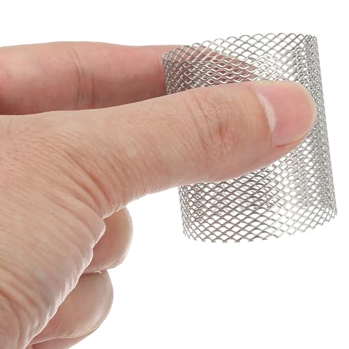 Image of PATIKIL 2 Pcs 35mm OD Strainer Mesh, 40mm H Screen Y Shaped Strainer Filter Valve Mesh Screen 304 Stainless Steel Strainer Mesh for Debris Pump Water Oil Separation