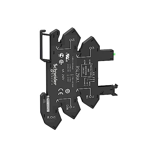 Base resorte 12-24 VAC/VDC para relé industrial con soporte de carril DIN