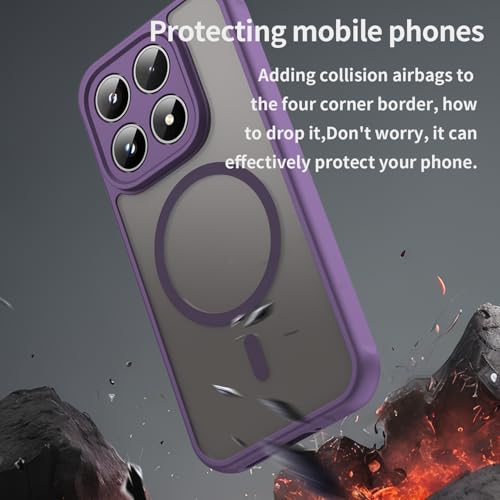Image of for Xiaomi 17 Magnetic Case Anti Drop PC + TPU Phone Cover - Purple