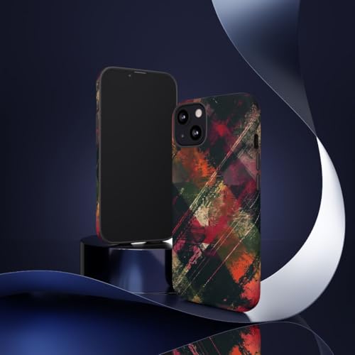 Coque rigide mate iPhone 13 antichoc bordeaux grunge - 2