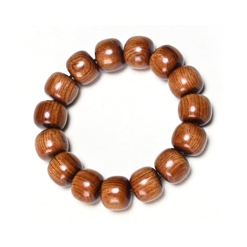 Natural Wooden Bracelet Adult Spring Bracelet Bead Dia. 0.8 inch 12 Beads 1pc3