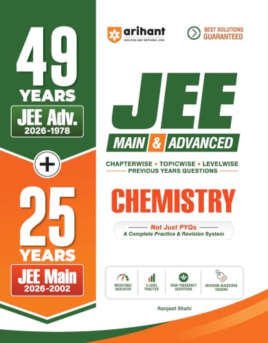 Image of Arihant 49 Years JEE Advanced (1978-2026) & 25 Years JEE Main (2002-2026) PCM Combo | Physics, Chemistry & Mathematics Chapterwise, Topicwise & Levelwise PYQs | 3-Level Practice & Questions