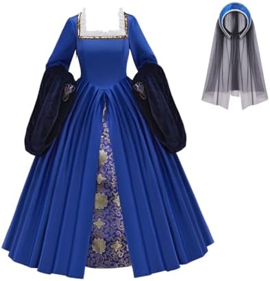 Tudor Period Anne Boleyn Costume Dress Women Renaissance Tudor Pr...