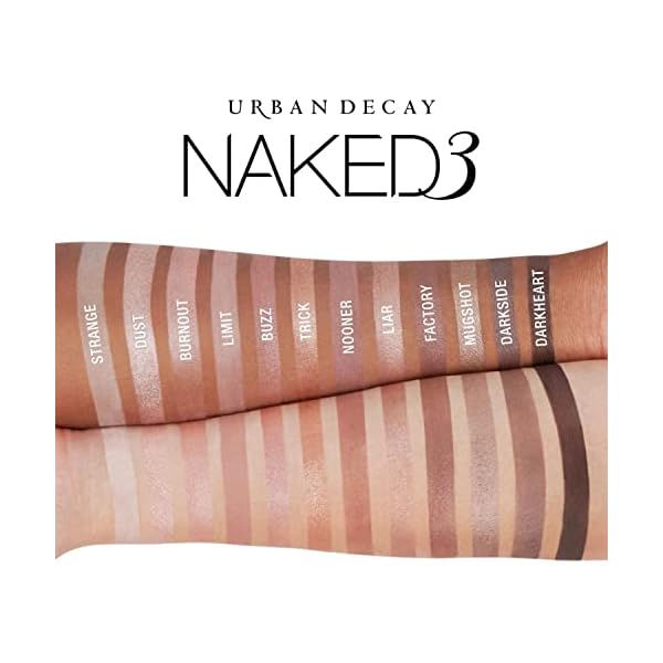 Urban Decay | Naked 3 Eyeshadow Palette | Lidschatten Palette | Augen Make-Up | Inklusive Pinsel | 12 Farben | Rosa Töne… – Bild 3