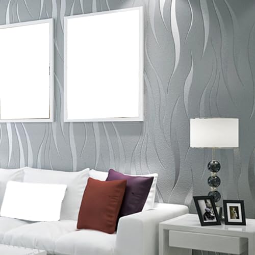 Papel pintado 3D absorbente de sonido y transpirable para salones modernos 4