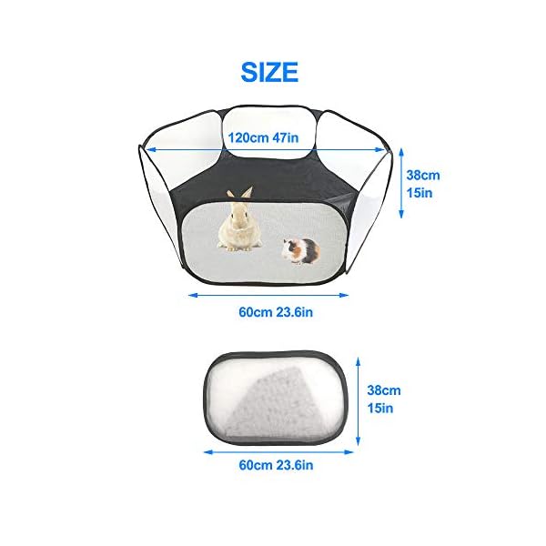 Small-Animals-CC-Cage-Tent-Breathable-Transparent-Pet-Playpen-Pop-Open-OutdoorIndoor-Exercise-Fence-Portable-Yard-Fence-for-Guinea-Pig-Rabbits-Hamster-Chinchillas-and-Hedgehogs Small-Animals-CC-Cage-Tent-Breathable-Transparent-Pet-Playpen-Pop-Open-OutdoorIndoor-Exercise-Fence-Portable-Yard-Fence-for-Guinea-Pig-Rabbits-Hamster-Chinchillas-and-Hedgehogs