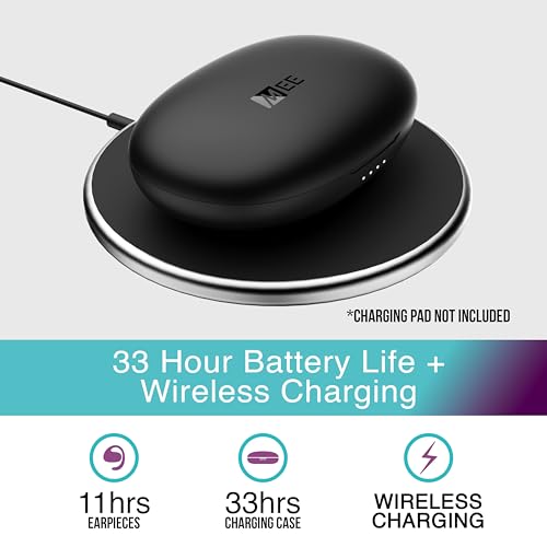 Image of MEE Audio AirHooks Pro True Wireless Open Ear Sports Headphones Bluetooth Earbuds - Comfortable Sweatproof Non-Isolating Headset Earphones for Safer Workouts & Running