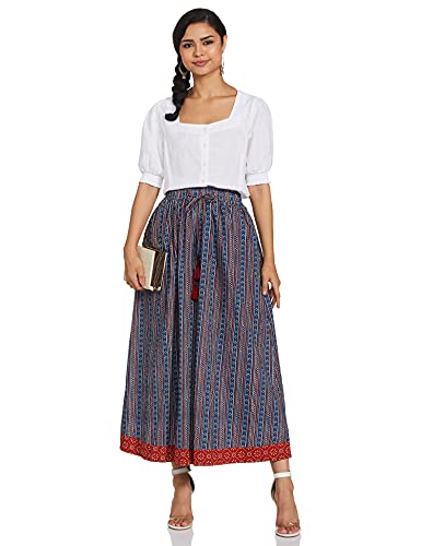 Image of Amazon Brand - Myx Cotton A-Line Skirt