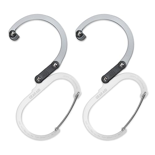 Image of GEAR AID HEROCLIP (Large) Carabiner Gear Clip and Hook for Hanging Heavy Duty Items, Camping Backpacks, Suitcases, Kayaks, Bicycles and More