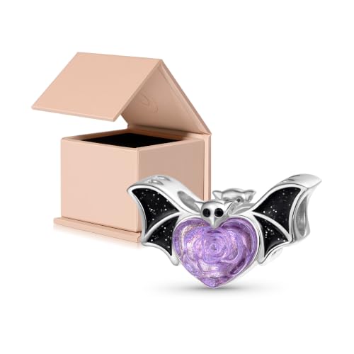Image of GNOCE Witch Cauldron Pendant Charm,S925 Sterling Silver with Ruby Gemstones Dangle Charms Bead For Bracelets /Necklace Jewelry Gift For Women Girls Wife Daughter