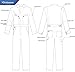 Kolossus Mens Long Sleeve Blended Coverall Apparel with Zippered Frontal Pockets Khaki, Medium