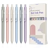 Four Candies ジェルボールペン 6本 0.5mm 可愛い文房具 書きやすい 速乾インク おしゃれ 贈り物 プレゼント 女の子 中学生