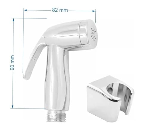 Ducha Higiênica Luxo Abs Cromada Acionamento 1/4 D Volta cod126