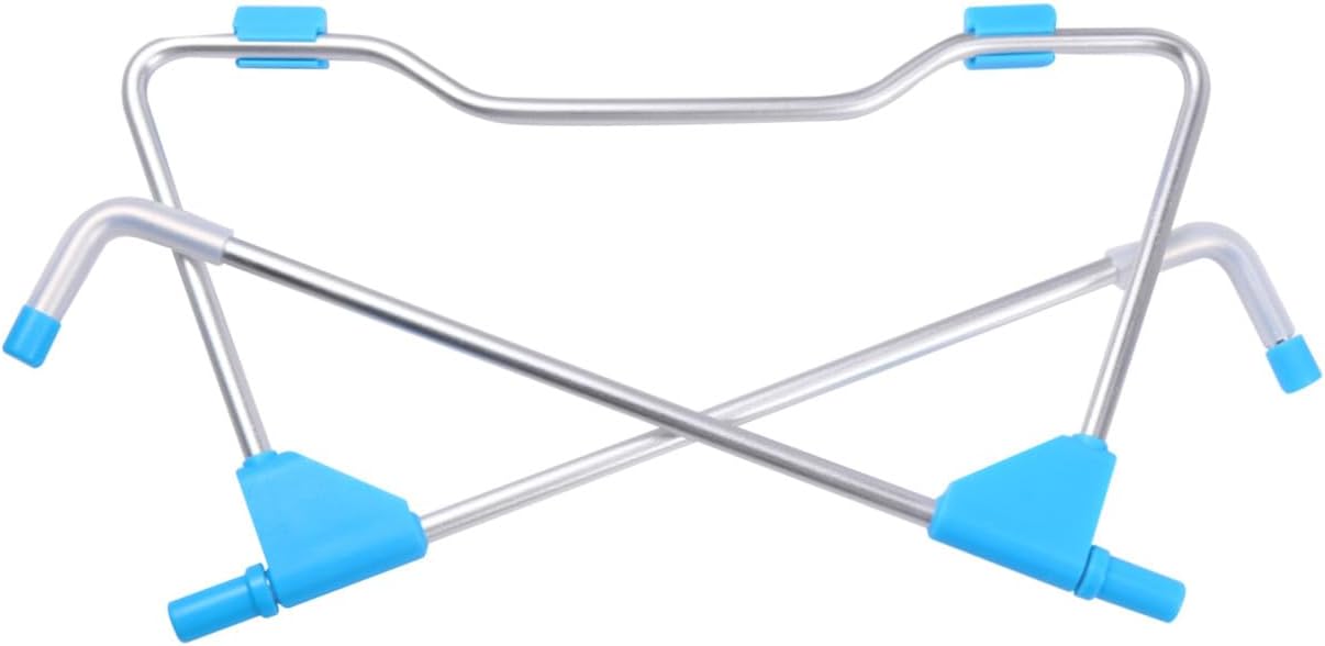 Blue Foldable Aluminum Laptop Stand, Adjustable Cooling Rack image 5