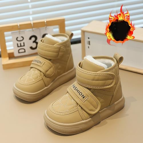 IWIHMIV Toddler Ankle Boots Girls Winter Shoes Snowboots Boys Winter Shoes Toddler Slip On Snow Boots Kids' Snow Boots4