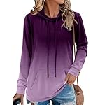 onlypuff Women's Pullover Hoodies Teen Girls Trendy Fall Fashion Tops Hooded Sweatshirts - Image 2
