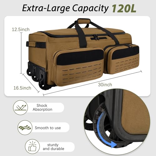 120L Waterproof Military Deployment Bag