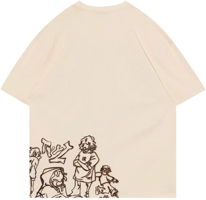 Aelfric Eden Mens Oversized T Shirts Tees Butterfly Print Crew Neck Cotton Tops Streetwear Casual Shirt - Image 5