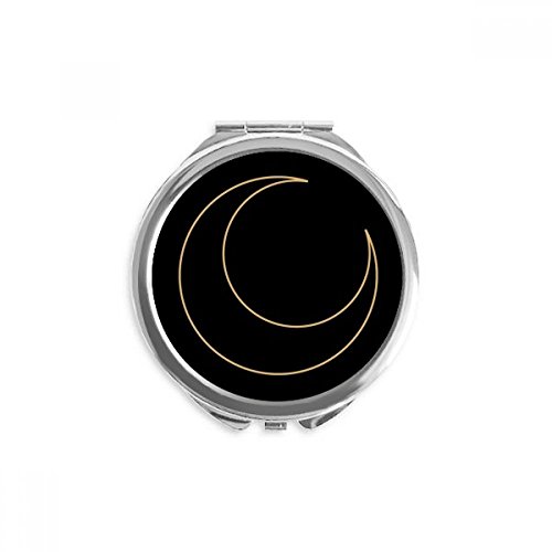 Miroir rond maquillage de poche lune 6,5 cm pour retouches précises au quotidien