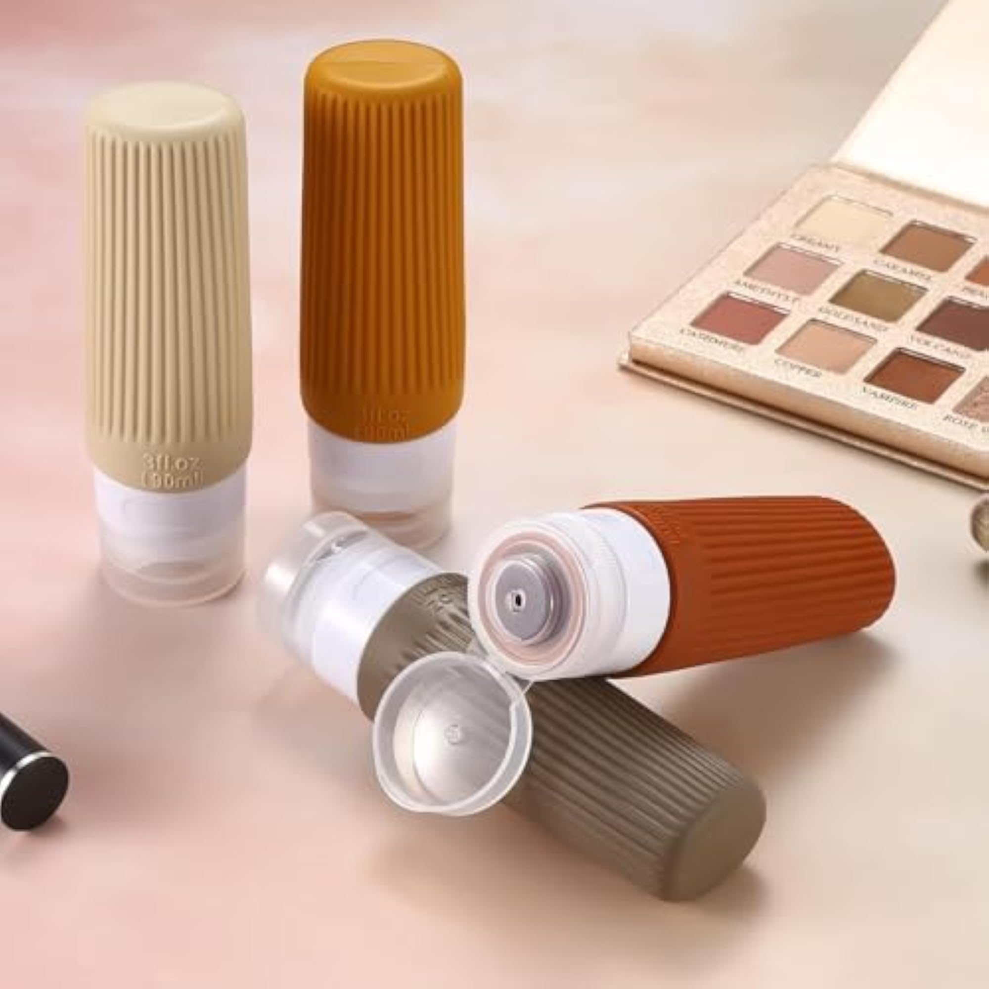 Mantavya Travel Bottles Kit for Toiletries | BPA Free Containers