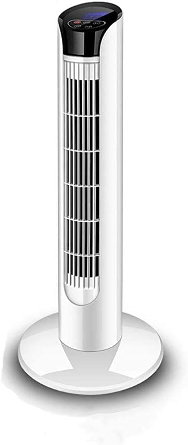Air Cooler for Home Office White Tower Fan Single Cold Air Conditioner 60° Oscillation Manual Remote Control One Button to Open Cool Experience 80 110cm (Color : White Size: 110cm)