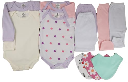 Body Bebê+mijão Liso E Estampado Kit C/13 Roupa Bebê MENINA