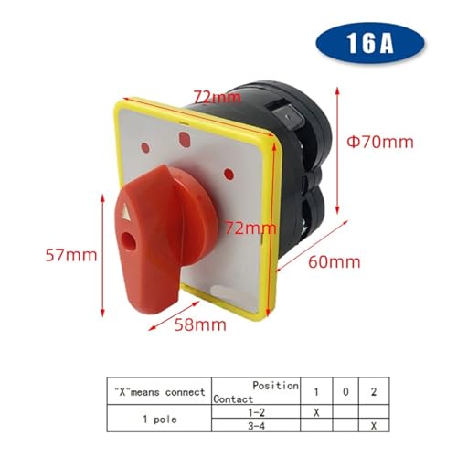 Interrupteur de commande moteur LW5-16 pour atelier et garage - 2