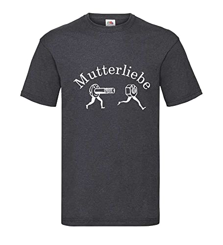 T-shirt pour homme Mutterliebe gris foncé pour morphologie XXXL