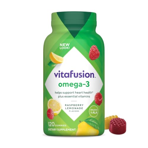 Vitafusion Omega 3 Gummies | 120 Adult Gummy Vitamins | EPA, DHA & ALA - image 1