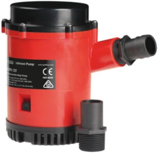 Part Synergy Bilge Pump 2200GPH 12V Stainless Steel With Check Valve