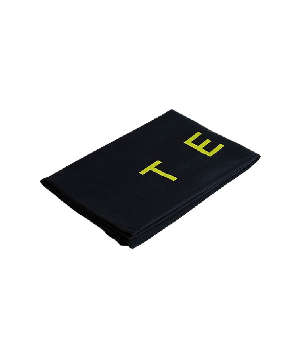 TEGO Wave Full-Body Towel | Quick-Dry, Compact Microfiber Towel for Gym, Swim & Travel | 150 x 75cm Full Length Towel - Black