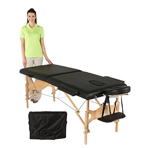 Exerpeutic Tahoe Heavenly Massage Table with Extended Side Arm Rests and Deluxe Carry Bag