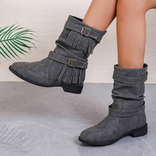 Bottes mi-mollet à boucle solide et ajustement confort - 3