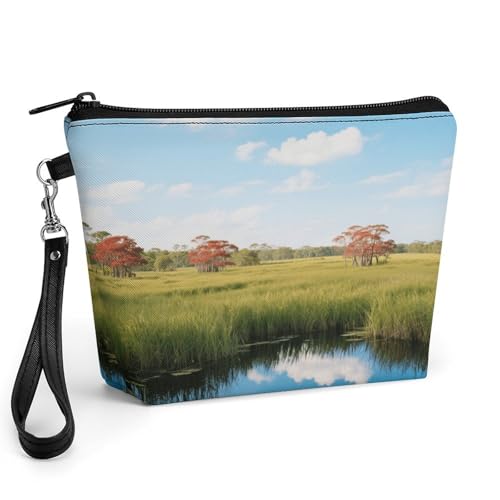 Bolsa de maquillaje con asa para solucionar el desorden de tus cosméticos diarios