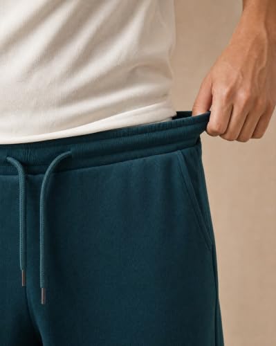 Image of Nobero Joggers for Men | Solid Trackpants for Men | Regular Fit | Elasticated Waist with Drawcord | Soft & Breathable Fabric | Casual Everyday Wear