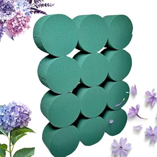 12 x Wet Floral Foam Block Holders - Floristry Supplies for Wedding Flowers Decoration - Florist Foam for Artificial Flowers - Floral Sponge Blocks for Wedding Bouquet - Foam for Flower Arrangements