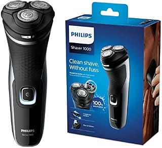 Philips Shaver Series 1000 Electric Shaver (Model S1332/41) 2 pin plug UK, Black