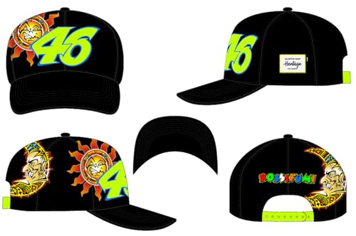 Valentino Rossi Cap Valentino Rossi Heritage,Man,Black,One Size